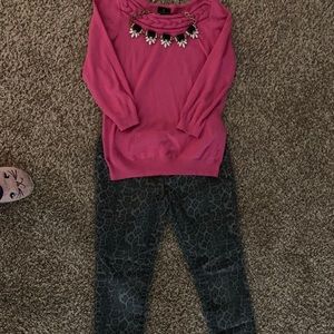 Gray Leopard 🐆 Print INC Denim Skinny Jeans